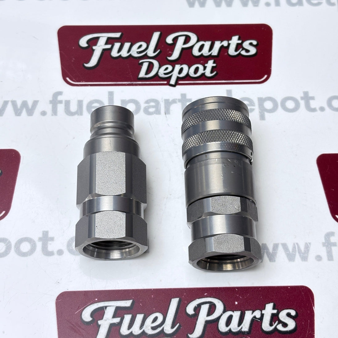 Hydraulic Flat Face Coupler Kit AT312470 KV14216 For John Deere 250 317 325 332D - Fuel Parts Depot