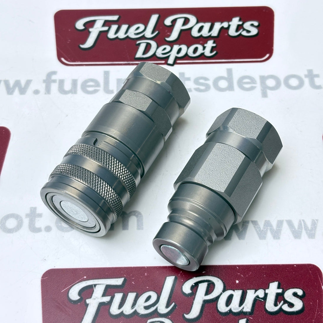 Hydraulic Flat Face Coupler Kit AT312470 KV14216 For John Deere 250 317 325 332D - Fuel Parts Depot