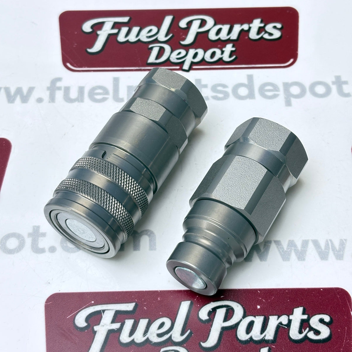 Hydraulic Flat Face Coupler Kit AT312470 KV14216 For John Deere 250 317 325 332D - Fuel Parts Depot
