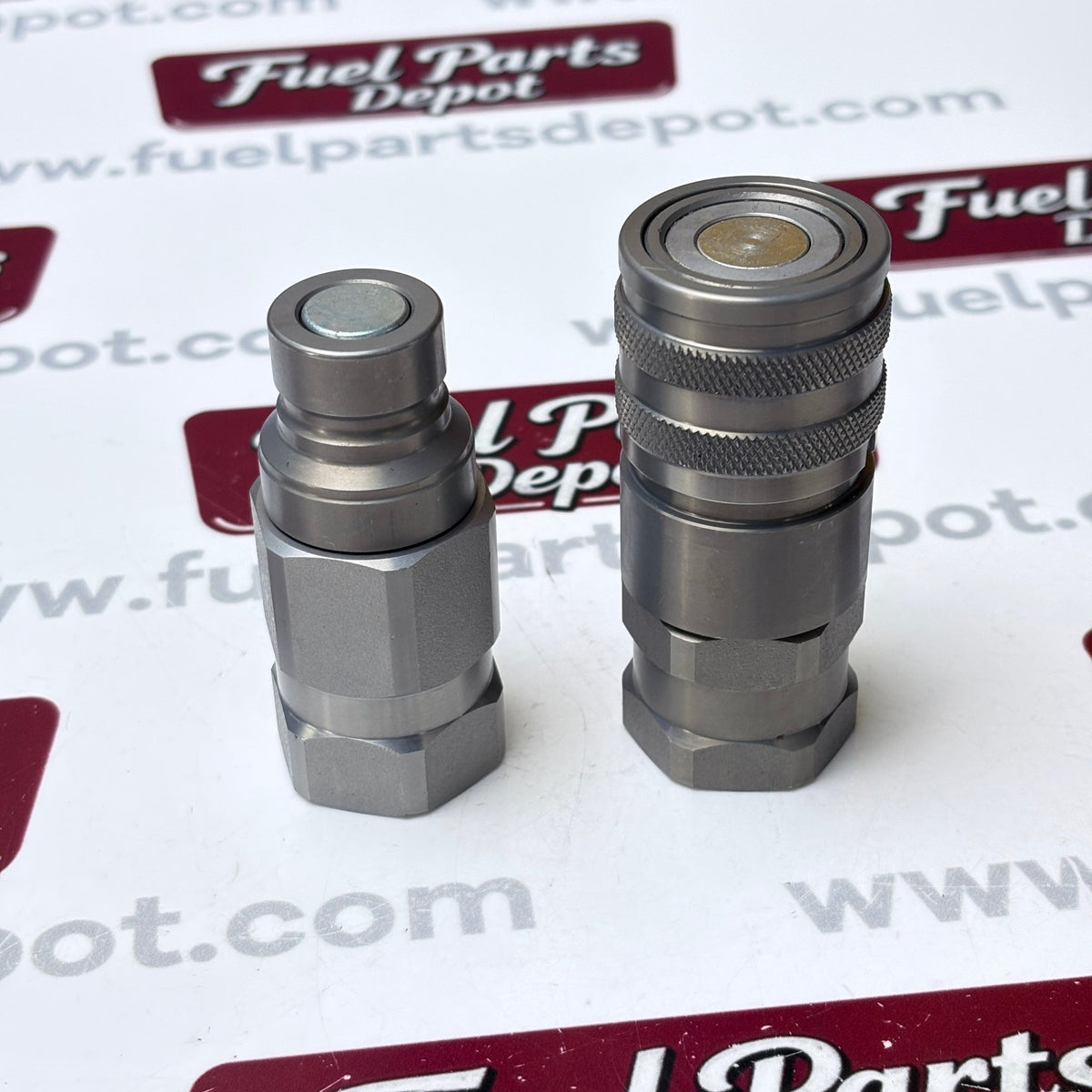Hydraulic Flat Face Coupler Kit AT312470 KV14216 For John Deere 250 317 325 332D - Fuel Parts Depot