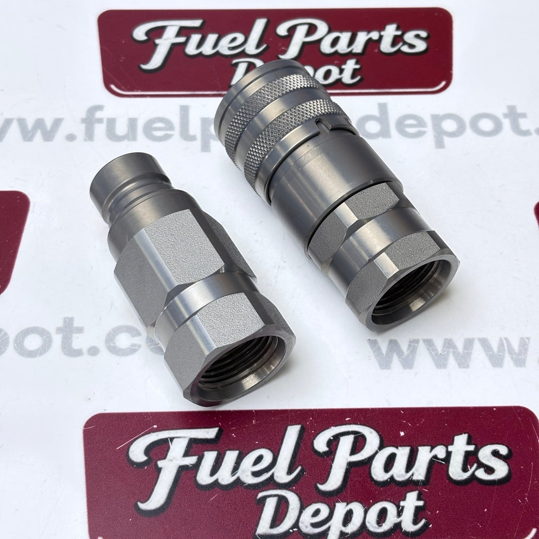 Hydraulic Flat Face Coupler Kit AT312470 KV14216 For John Deere 250 317 325 332D - Fuel Parts Depot