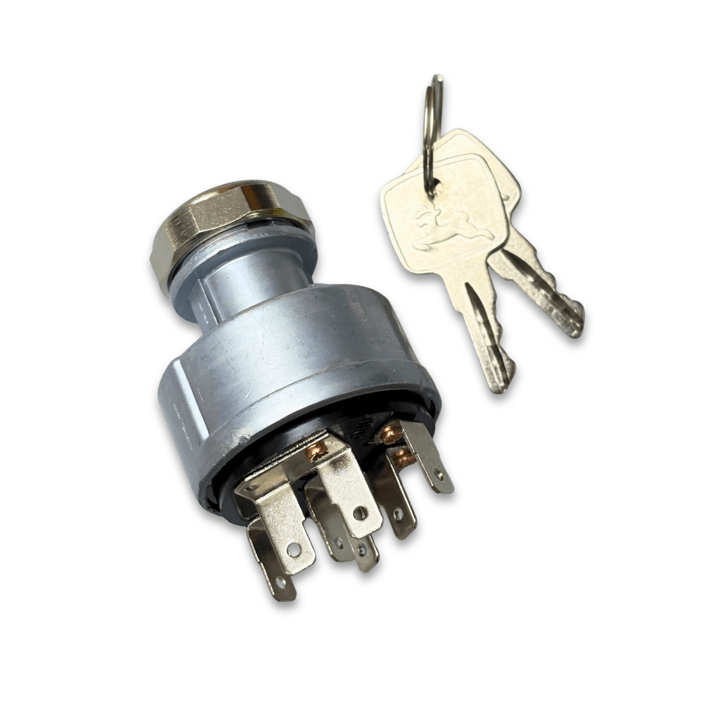 Ignition Switch AT195301 AT101484 AT145931 for John Deere Backhoe Loader Bulldozer Excavator Dozer Feller Buncher Skidder Hitachi - Fuel Parts Depot