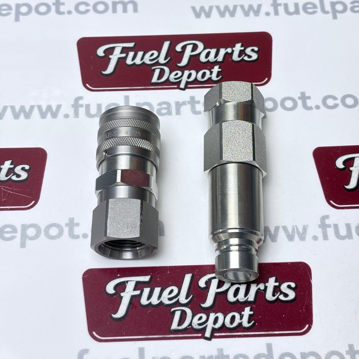 Male & Female Flat Face Coupler Kit 7246777 7246790 Aftermarket Replacement For Bobcat Loader 542 543 553 653 751 753 763 773 7753 853 863 864 873 963 - Fuel Parts Depot