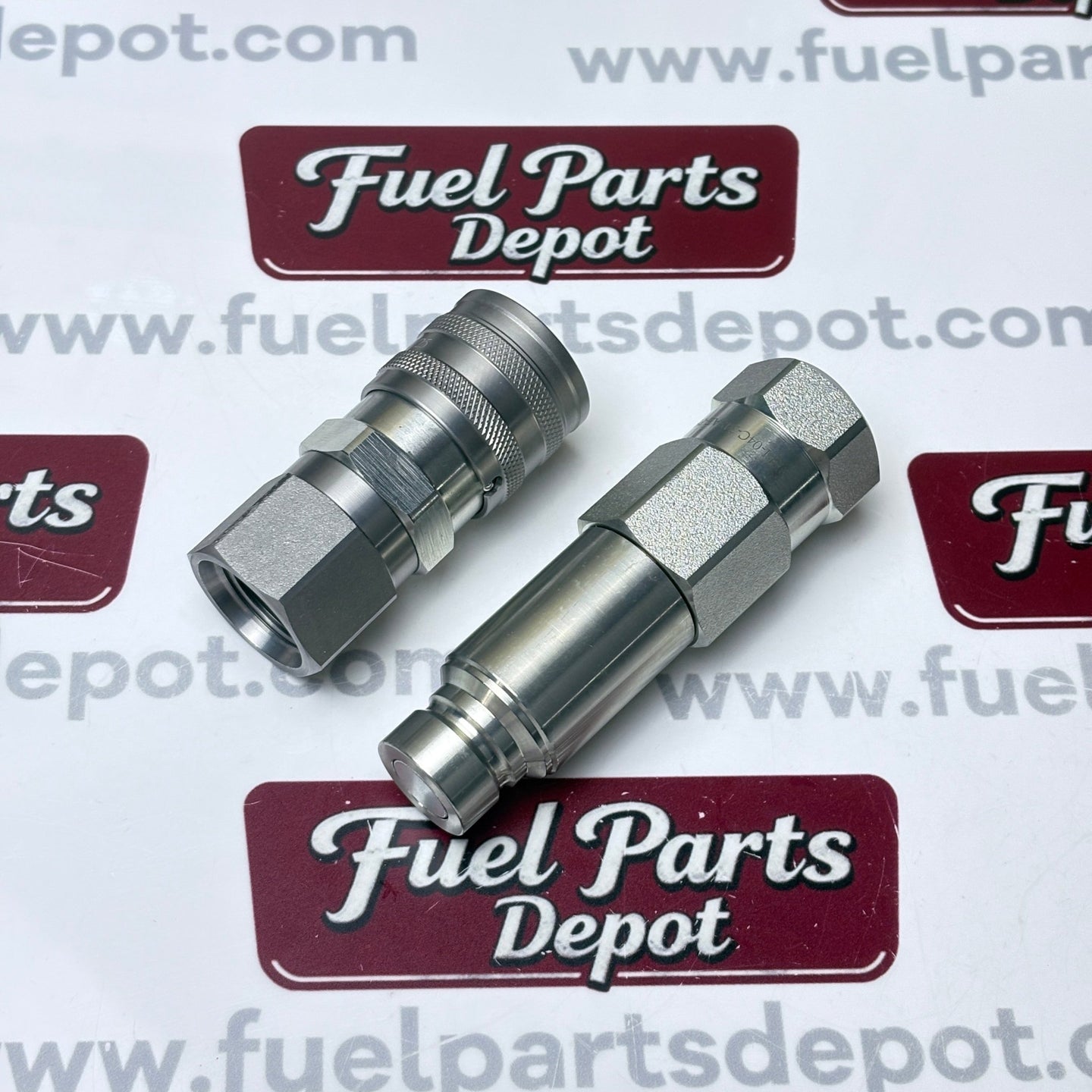 Male & Female Flat Face Coupler Kit 7246777 7246790 Aftermarket Replacement For Bobcat Loader 542 543 553 653 751 753 763 773 7753 853 863 864 873 963 - Fuel Parts Depot