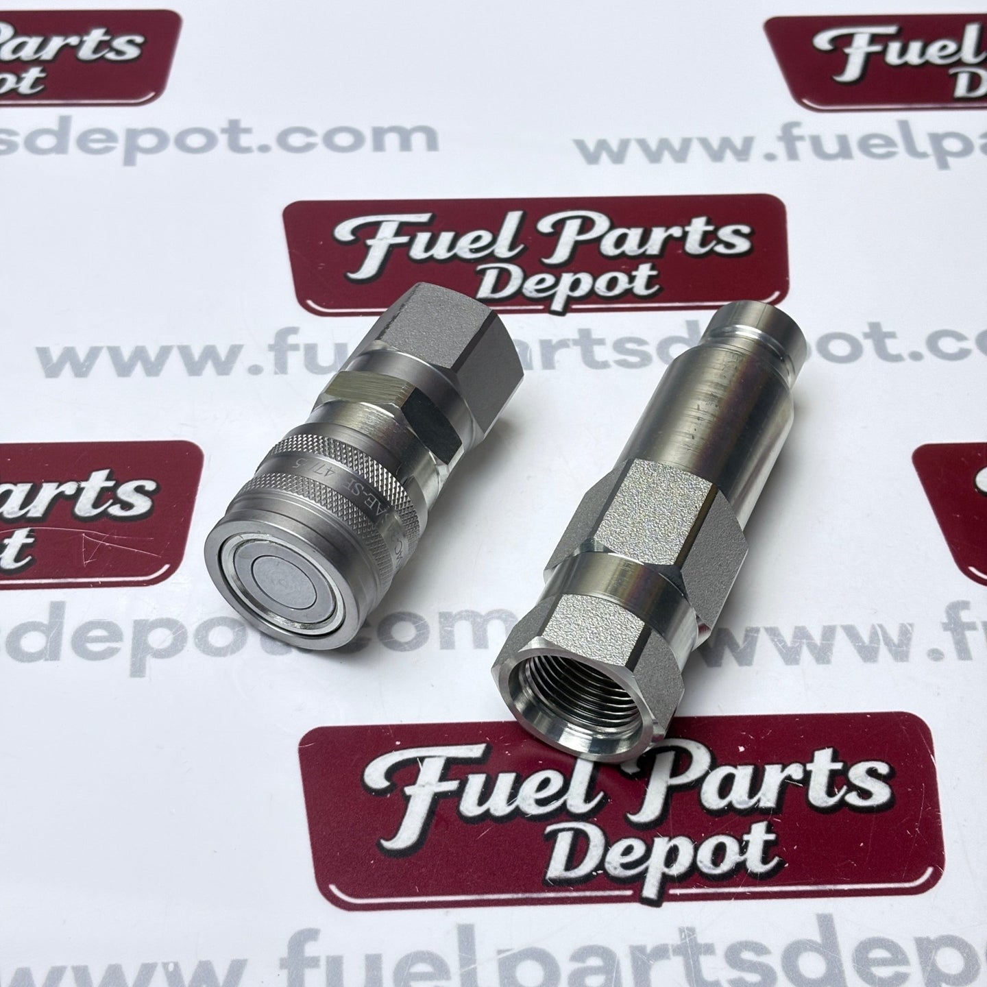 Male & Female Flat Face Coupler Kit 7246777 7246790 Aftermarket Replacement For Bobcat Loader 542 543 553 653 751 753 763 773 7753 853 863 864 873 963 - Fuel Parts Depot