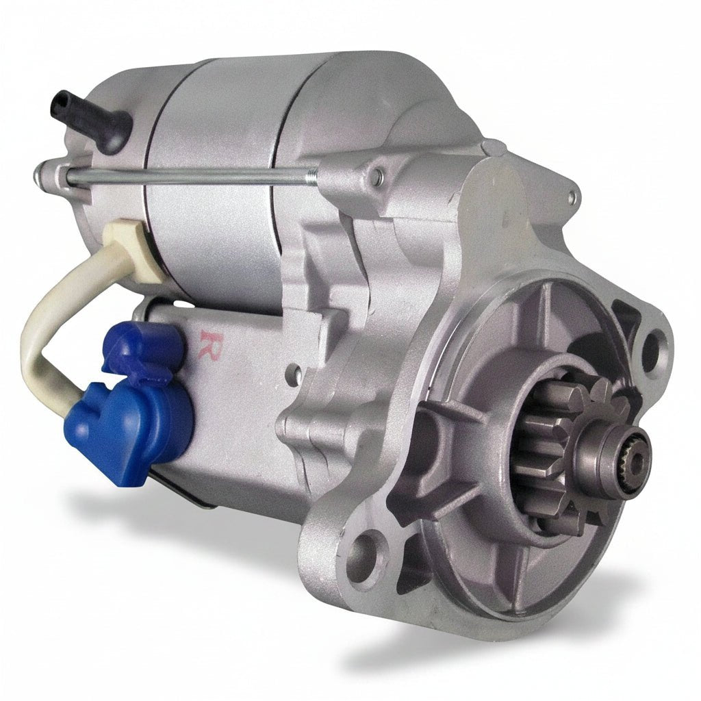 New 12V 10T Starter Motor 128000-1050 17379 D141164 OSGR 1.4kW Daewoo for Caterpillar T V Series Forklift 2.2L 3.3L 1985-2016 - Fuel Parts Depot