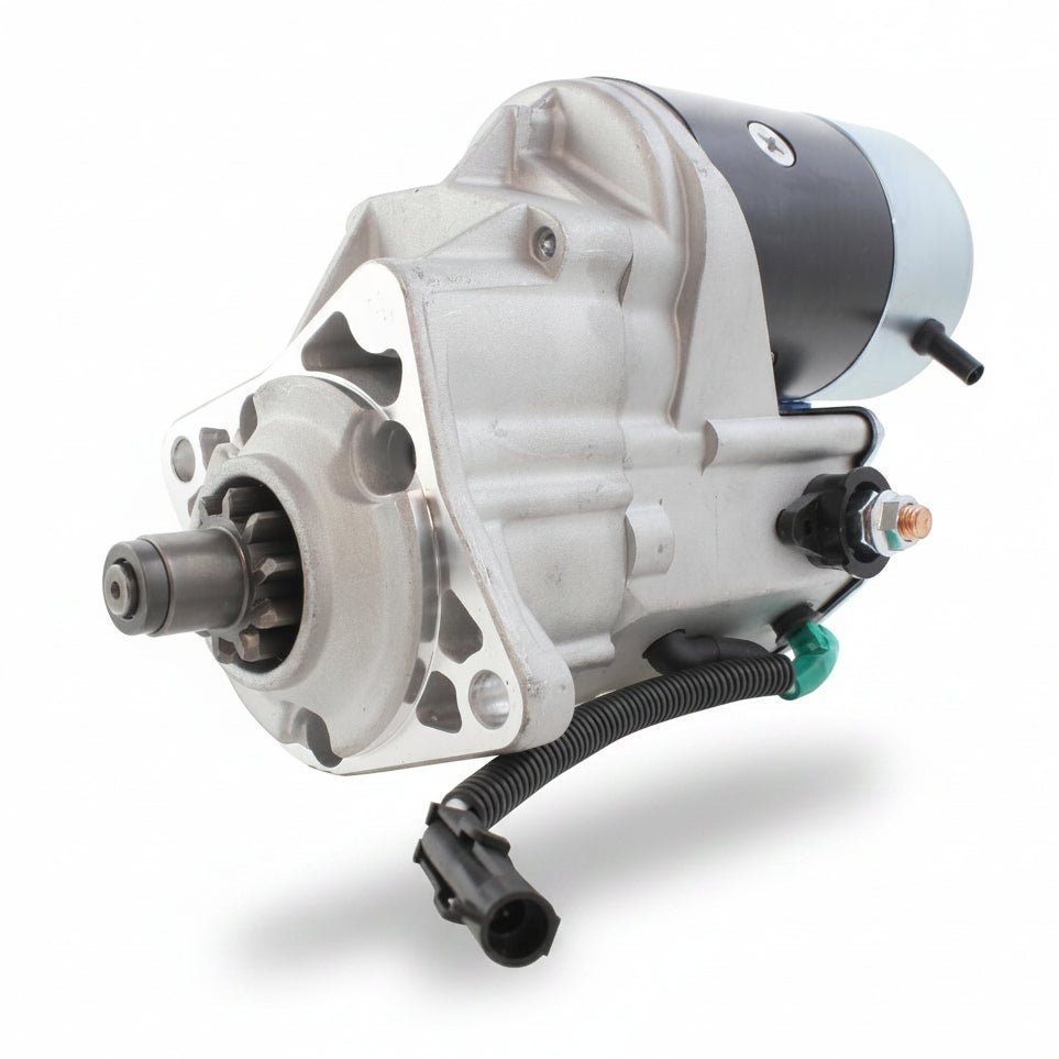 New 12V 10T Starter Motor 19855 1700-0117 87040161 OSGR 2.7kW Denso for Case 420 430 435 445 450 465 New Holland C185 C190 L185 Skid Steer Diesel 2004-2016 - Fuel Parts Depot