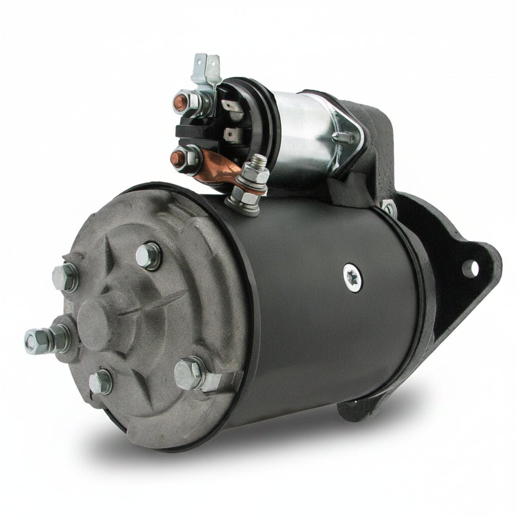 New 12V 10T Starter Motor 26363 26363A 17648 180-311 DD 2.8kW Lucas M50 for Allis Chalmers 180 185 200 840 940 6060 6080 8010 Tractor Diesel 1968-1986 - Fuel Parts Depot