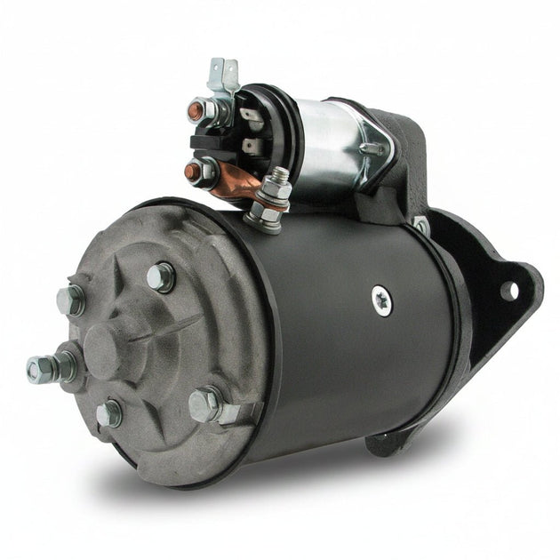 New 12V 10T Starter Motor 26363 26363A 17648 180-311 DD 2.8kW Lucas M50 for Allis Chalmers 180 185 200 840 940 6060 6080 8010 Tractor Diesel 1968-1986 - Fuel Parts Depot