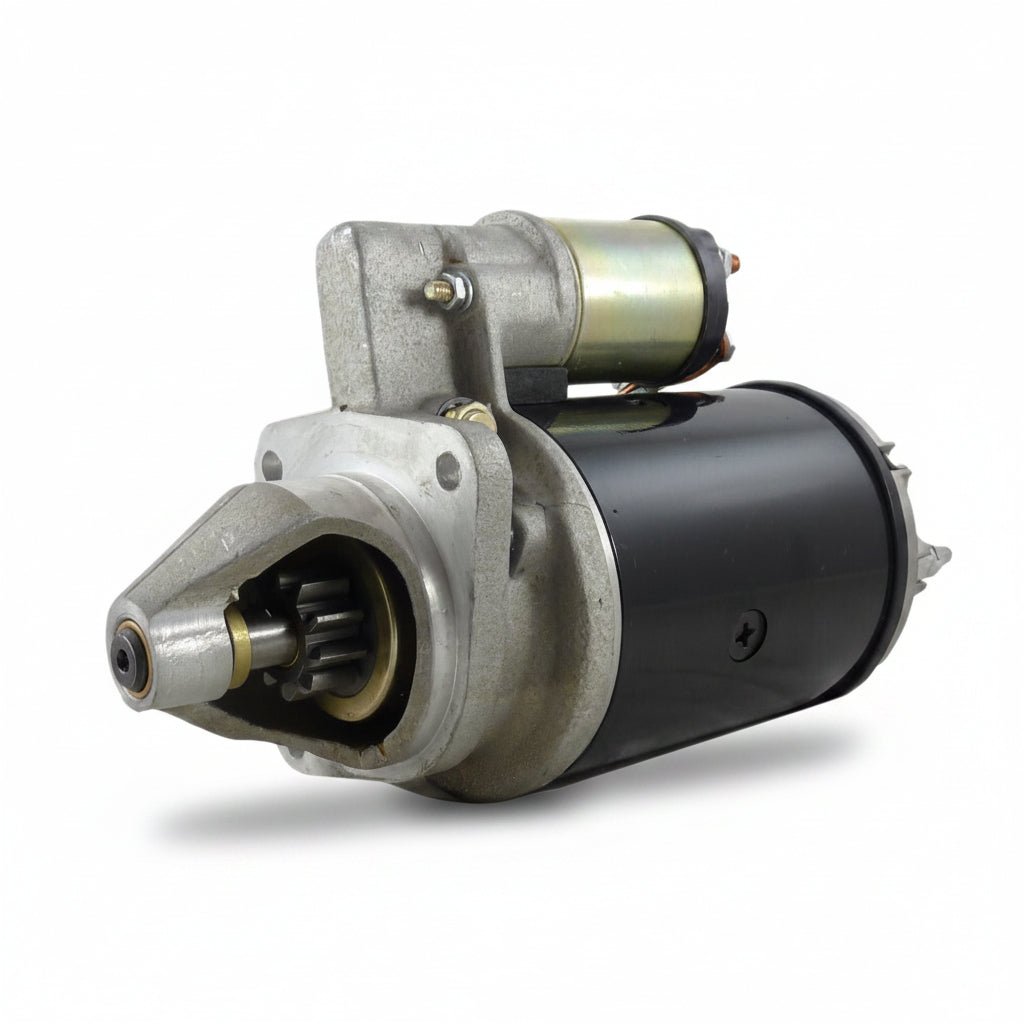 New 12V 10T Starter Motor Lucas M50 16670 2873003 1860093M2 DD for Massey Ferguson MF-165 MF-240 MF-375 MF-390 MF-3050 MF-4235 Perkins Diesel 1970-2000 - Fuel Parts Depot