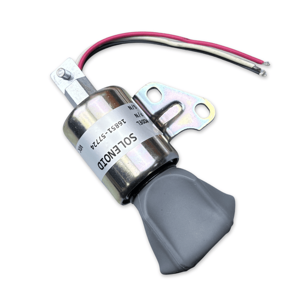 New 24V Shut Down Solenoid 16851 - 57724 1756ES - 24SULB1S5 for Kubota D722 D722 D902 Z482 - Fuel Parts Depot