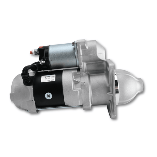 New Starter Motor 28100-2040 28100-2270 0350-552-0330 0350-602-0130 24V 5.5kW 11T for Hino H07C H07D Hitachi EX100 Excavator Truck - Fuel Parts Depot