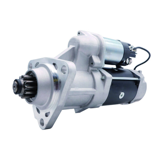 Starter Motor 8200977 34201 8201084 M009T72578 1847916 12V 12T Fits Kenworth T680 T880 2015-2023 L6 10.8L 659cid PACCAR MX-11 - Fuel Parts Depot