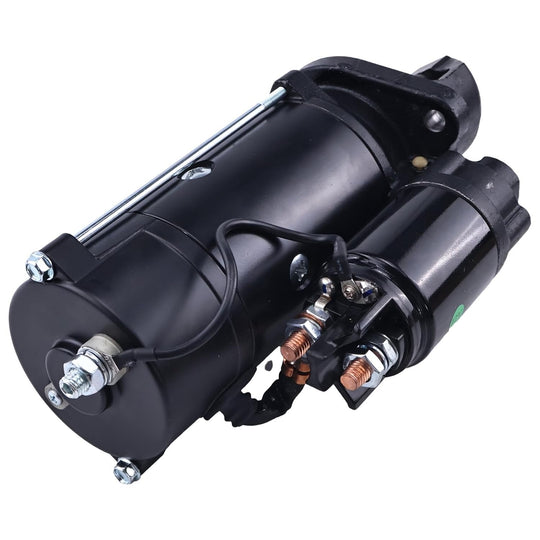 Starter Motor RE536490 RE536008 12V 4.2KW 10T Compatible with John Deere 4045AFM85 4045DFM50 4045DFM70 4045SFM85 4045TFM50 4045TFM75 4045TFM85 - Fuel Parts Depot