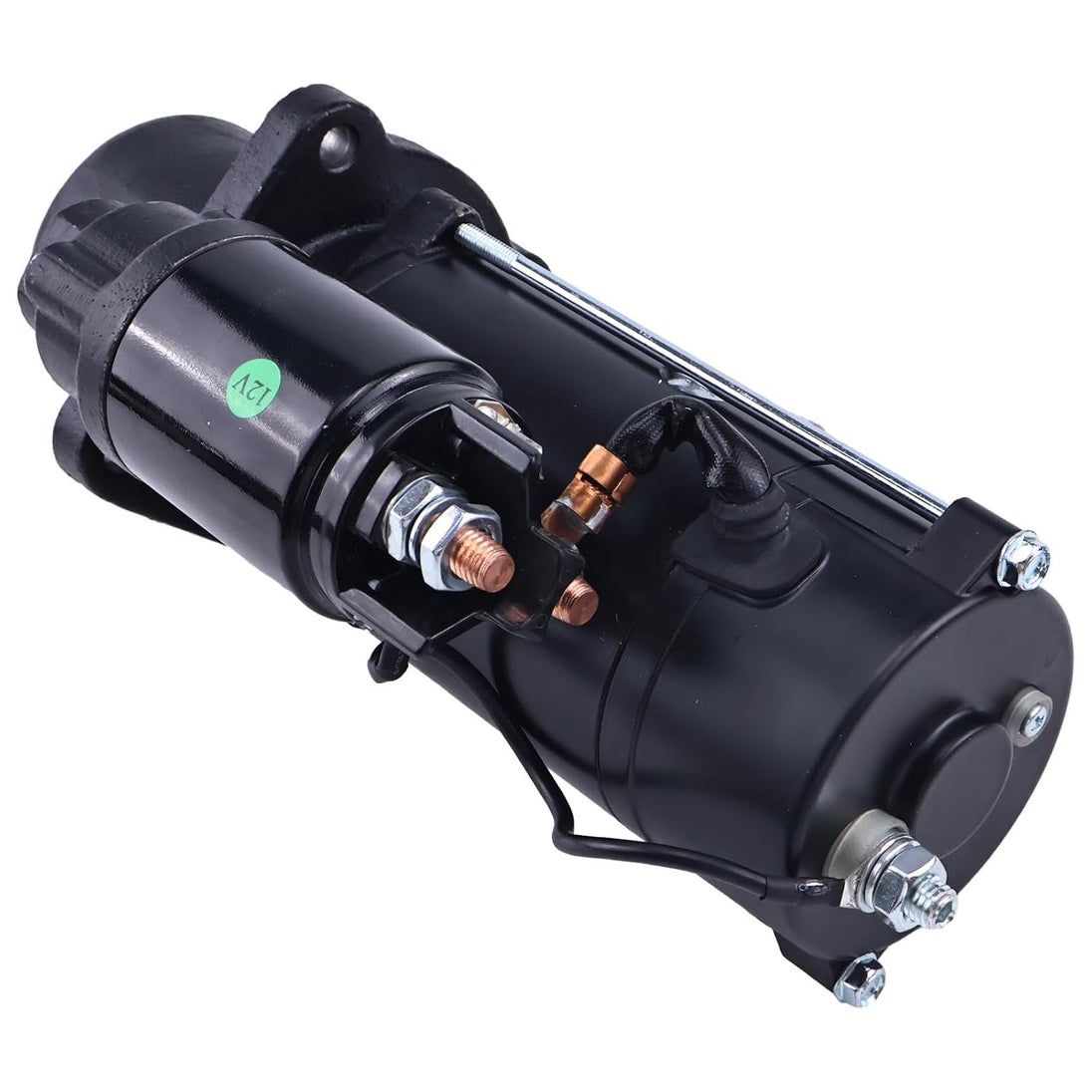 Starter Motor RE536490 RE536008 12V 4.2KW 10T Compatible with John Deere 4045AFM85 4045DFM50 4045DFM70 4045SFM85 4045TFM50 4045TFM75 4045TFM85 - Fuel Parts Depot
