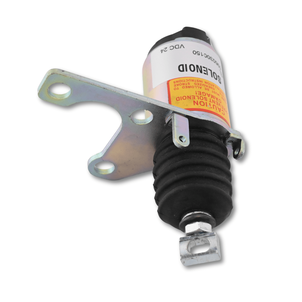Stop Solenoid 24V 0960300150 096030-0150 for Mitsubishi Engine S4S S6S L3E Excavator Forklift - Fuel Parts Depot