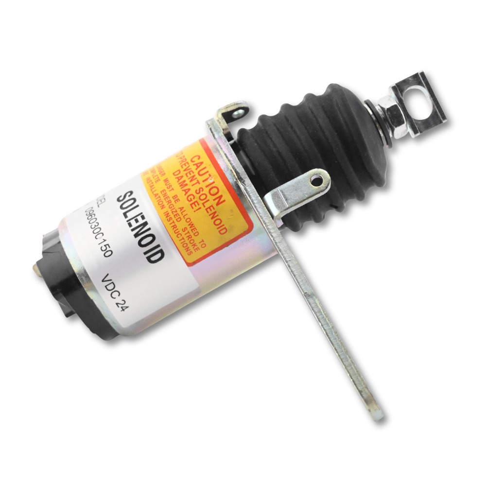 Stop Solenoid 24V 0960300150 096030-0150 for Mitsubishi Engine S4S S6S L3E Excavator Forklift - Fuel Parts Depot